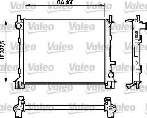 VALEO 732731 Радіатор, охолодження двигуна