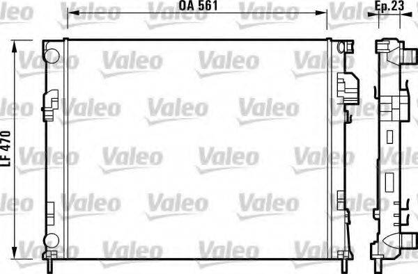 VALEO 732853 Радіатор, охолодження двигуна