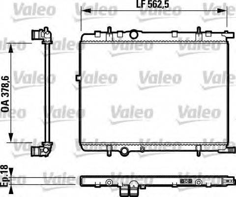 VALEO 732890 Радіатор, охолодження двигуна