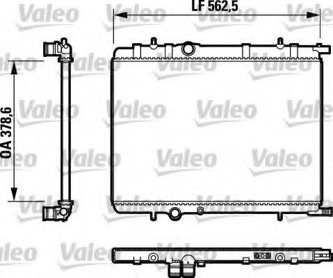 VALEO 732892 Радіатор, охолодження двигуна