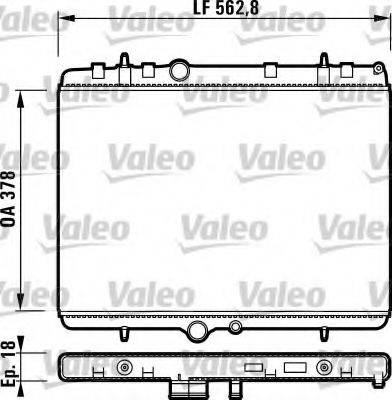 VALEO 732896 Радіатор, охолодження двигуна