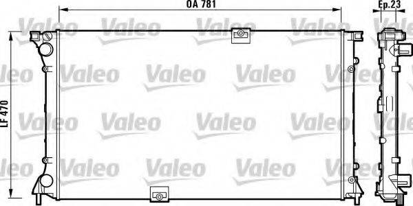 VALEO 732902 Радіатор, охолодження двигуна