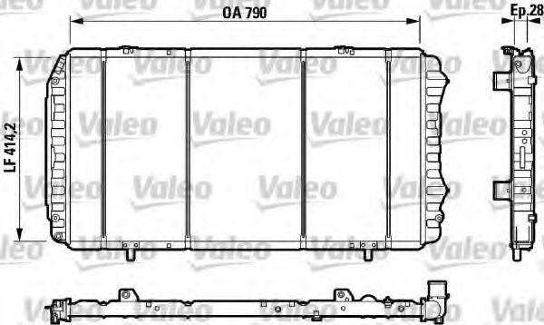 VALEO 732922 Радіатор, охолодження двигуна