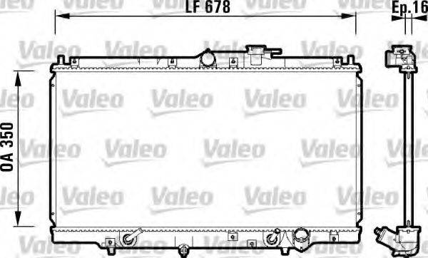 VALEO 734109 Радіатор, охолодження двигуна