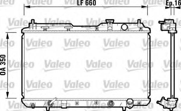 VALEO 734110 Радіатор, охолодження двигуна