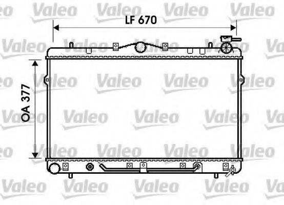 VALEO 734258 Радіатор, охолодження двигуна