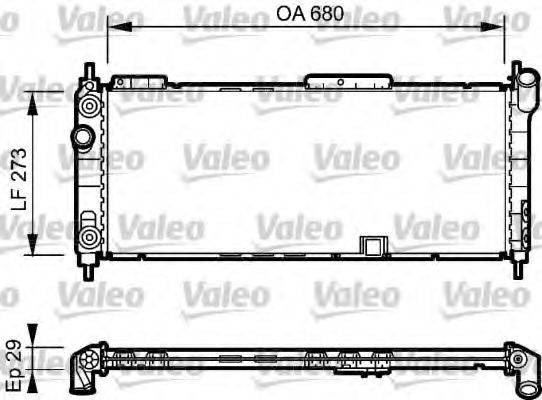 VALEO 734271 Радіатор, охолодження двигуна