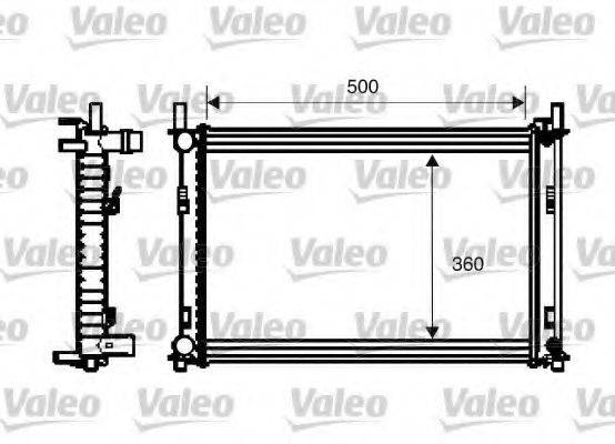 VALEO 734272 Радіатор, охолодження двигуна