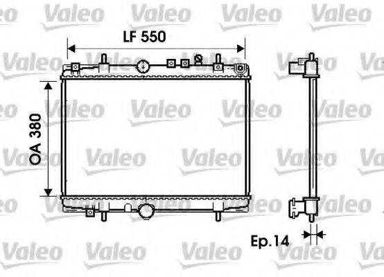 VALEO 734278 Радіатор, охолодження двигуна