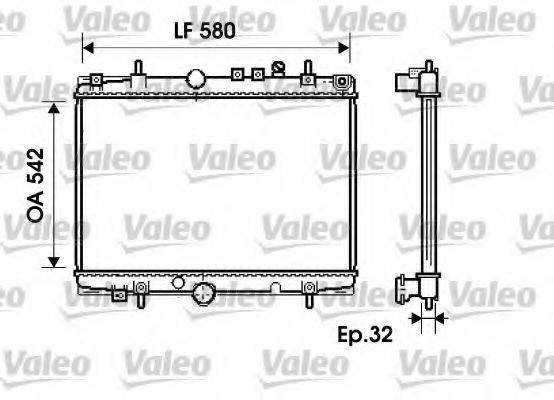 VALEO 734279 Радіатор, охолодження двигуна