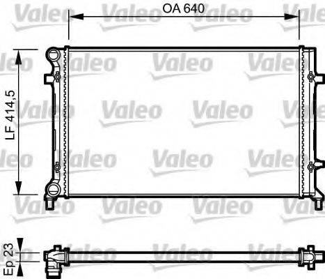 VALEO 734332 Радіатор, охолодження двигуна