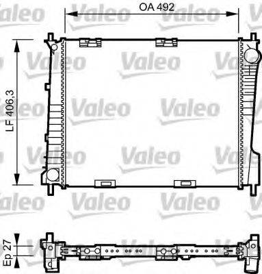 VALEO 734462 Радіатор, охолодження двигуна