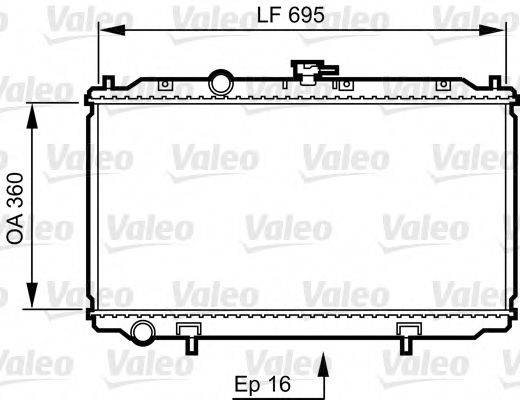 VALEO 734736 Радіатор, охолодження двигуна