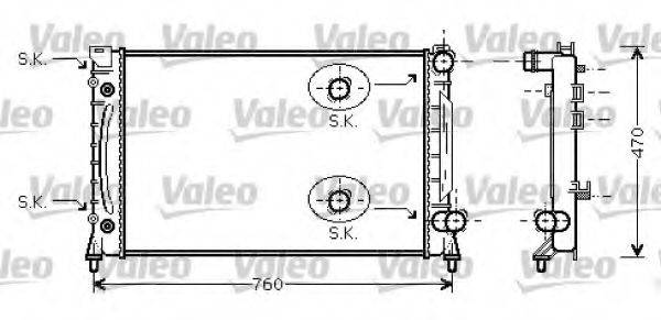 VALEO 734859 Радіатор, охолодження двигуна