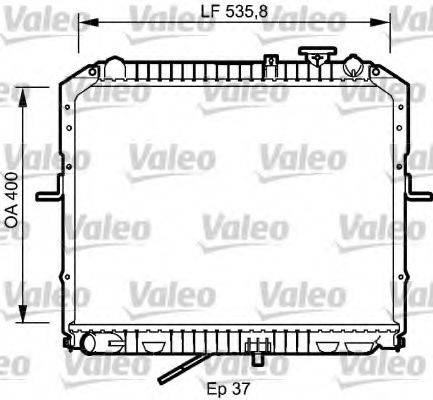 VALEO 734990 Радіатор, охолодження двигуна