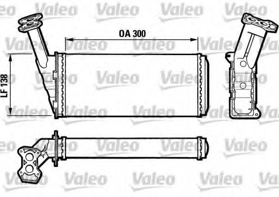 VALEO 812036 Теплообмінник, опалення салону