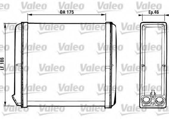 VALEO 812120 Теплообмінник, опалення салону