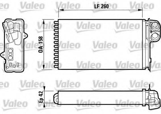 VALEO 812162 Теплообмінник, опалення салону