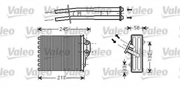 VALEO 812336 Теплообмінник, опалення салону