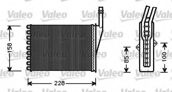 VALEO 812376 Теплообмінник, опалення салону