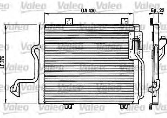 VALEO 816863 Конденсатор, кондиціонер