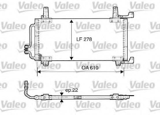 VALEO 816866 Конденсатор, кондиціонер