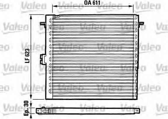 VALEO 816885 Конденсатор, кондиціонер