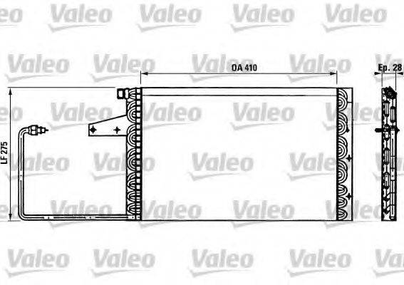 VALEO 816886 Конденсатор, кондиціонер