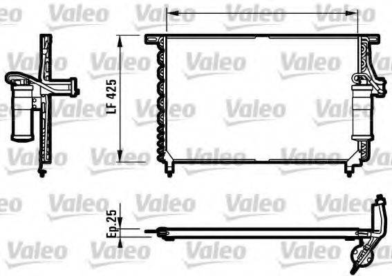 VALEO 816946 Конденсатор, кондиціонер