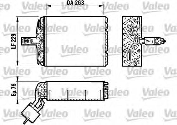 VALEO 817083 Випарник, кондиціонер