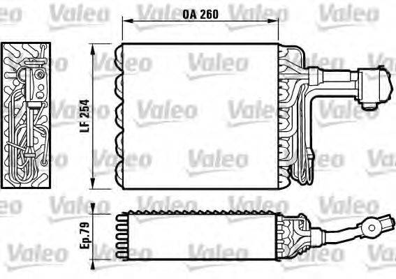 VALEO 817100 Випарник, кондиціонер