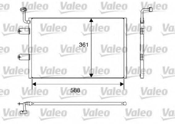 VALEO 817245 Конденсатор, кондиціонер