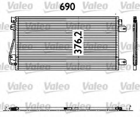 VALEO 817601 Конденсатор, кондиціонер