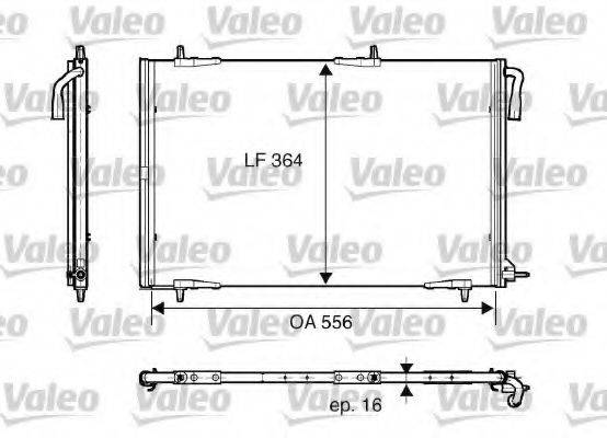 VALEO 818001 Конденсатор, кондиціонер