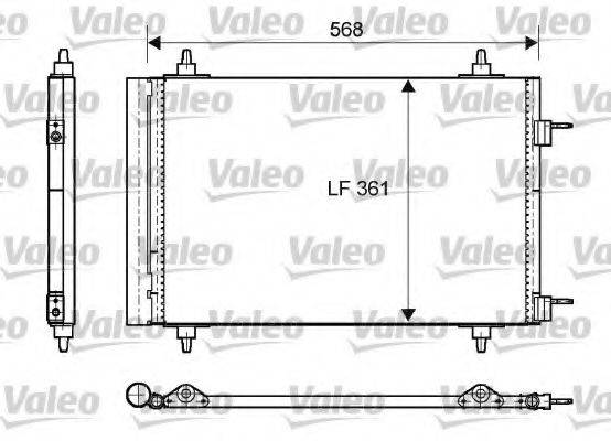 VALEO 818170 Конденсатор, кондиціонер