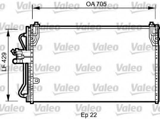 VALEO 818196 Конденсатор, кондиціонер