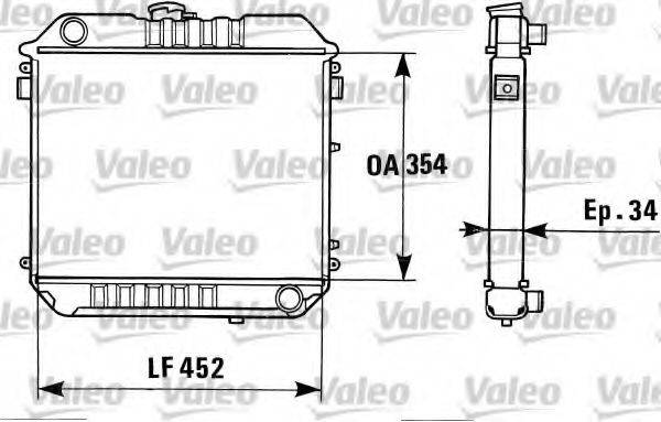 VALEO 819313 Радіатор, охолодження двигуна