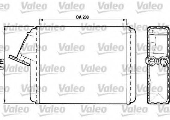 VALEO 883468 Теплообмінник, опалення салону