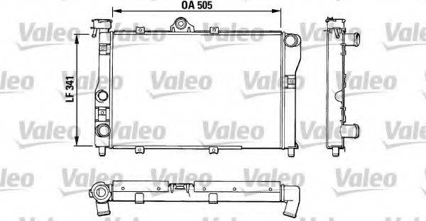 VALEO 883798 Радіатор, охолодження двигуна