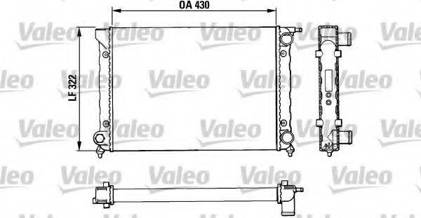 VALEO 883820 Радіатор, охолодження двигуна