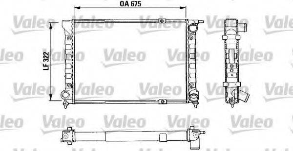 VALEO 883849 Радіатор, охолодження двигуна