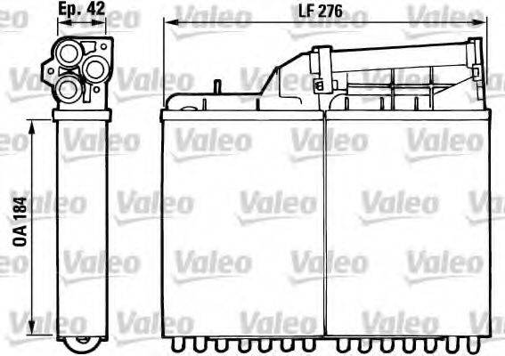 VALEO 883982 Теплообмінник, опалення салону