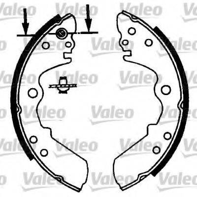 VALEO 562719 Комплект гальмівних колодок