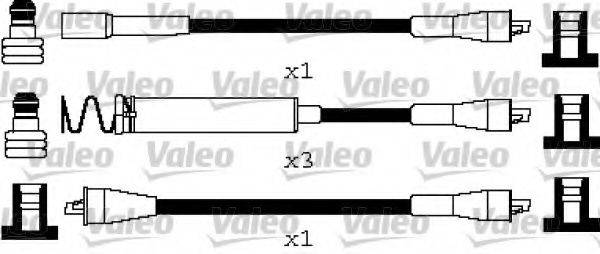 VALEO 346661 Комплект дротів запалювання