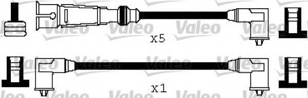 VALEO 346572 Комплект дротів запалювання