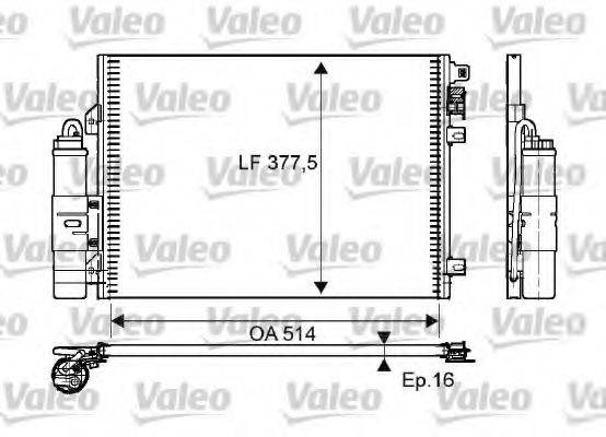 VALEO 814051 Конденсатор, кондиціонер