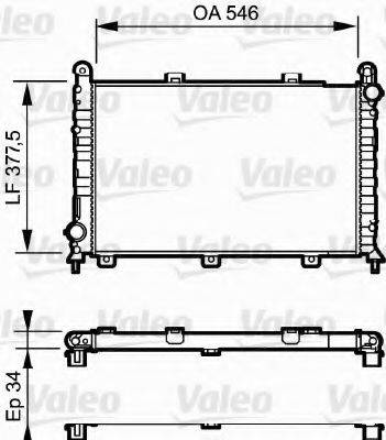 VALEO 731251 Радіатор, охолодження двигуна