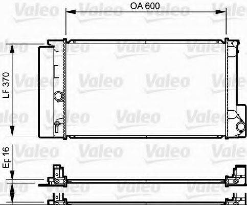 VALEO 735250 Радіатор, охолодження двигуна