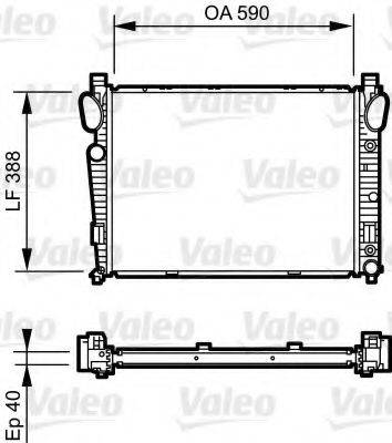 VALEO 734855 Радіатор, охолодження двигуна