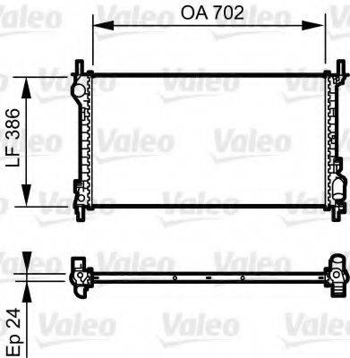 VALEO 735167 Радіатор, охолодження двигуна